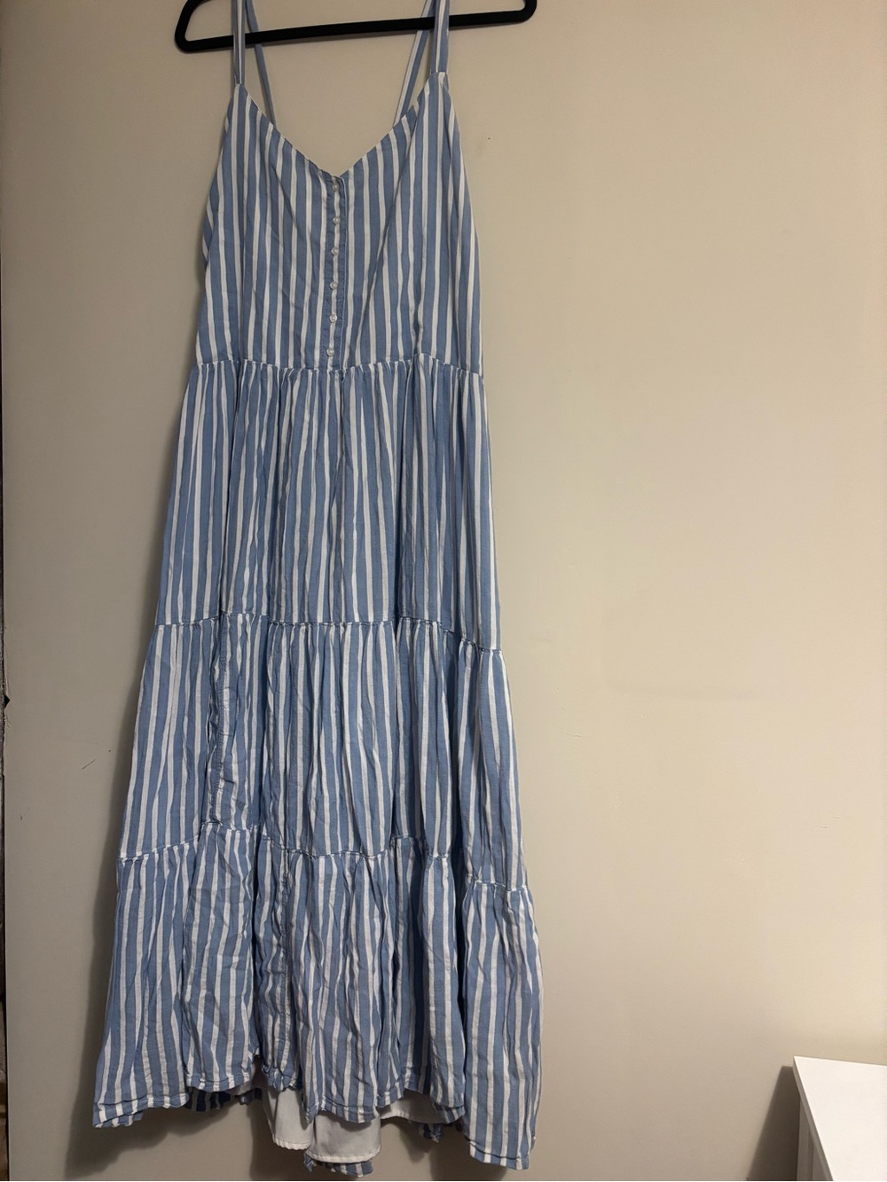 Old Navy Blue and White Striped Maxi Dress - Picture 1 of 6